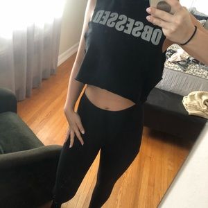 OBSESSED SoulCycle Cropped Muscle Tee
